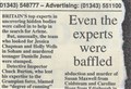 2003 – Even the experts were baffled