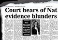 2007 – Court hears of Nat evidence blunders