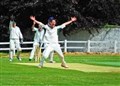 Dangerous moment from Fochabers cricket youngster