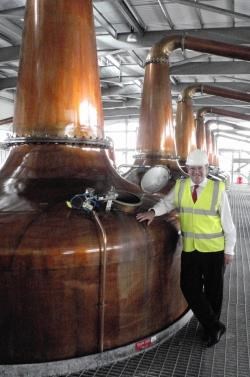 Struan Stevenson at Roseisle Distillery