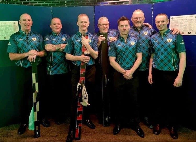 The Scotland B over 50s team that won the competition in Ireland.