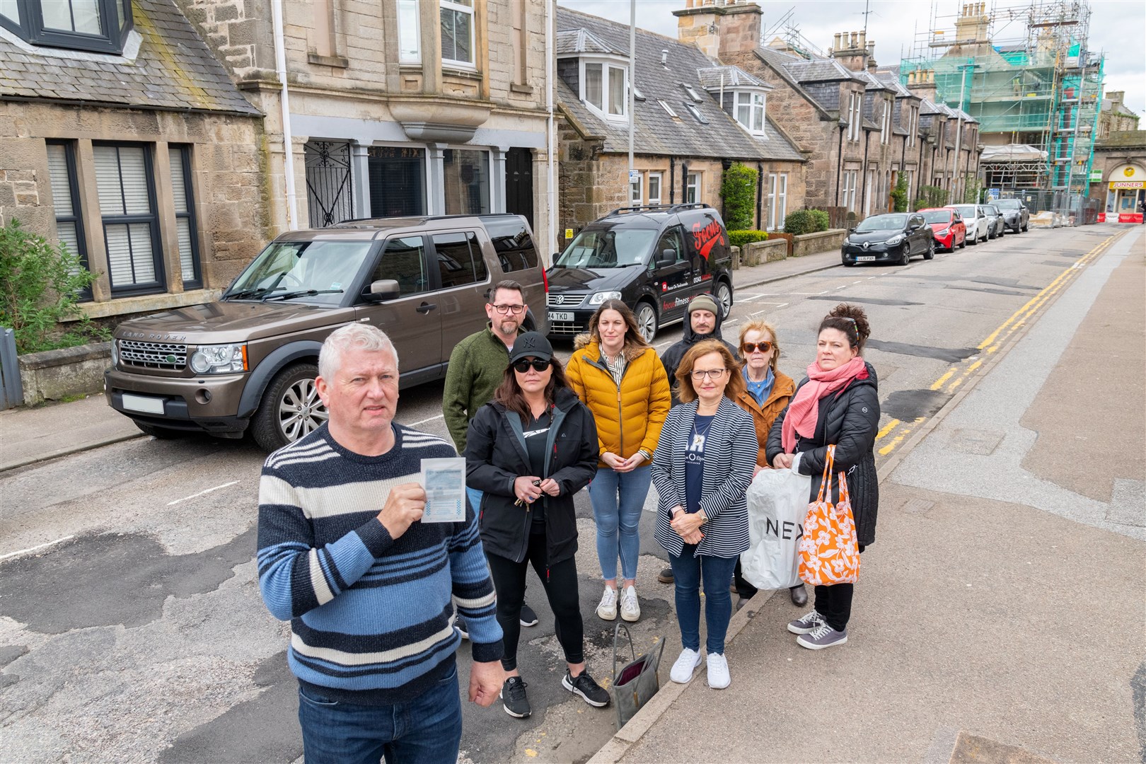 Residents on Culbard Street in Elgin are being given tickets by the police for parking outside their own homes. Picture: Beth Taylor