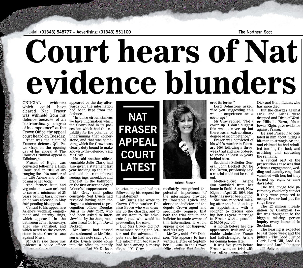 This story appeared in the Northern Scot, November 16, 2007...Picture: Northern Scot