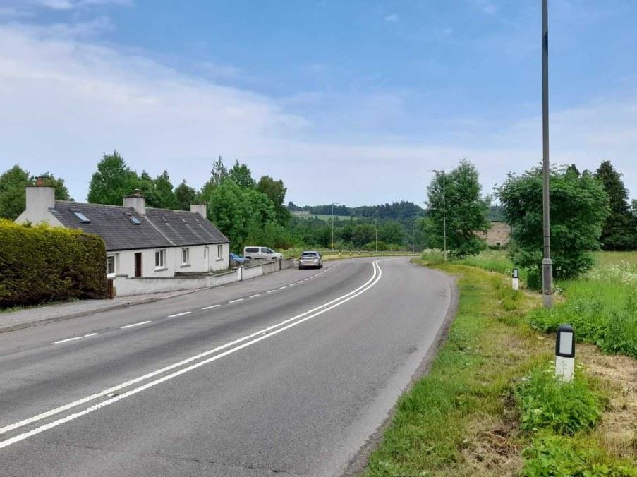 The site runs alongside the A95 on the outskirts of Aberlour.