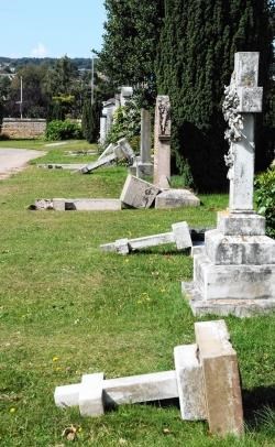 An online appeal has been launched following last week's vandalism at Elgin Cemetery.