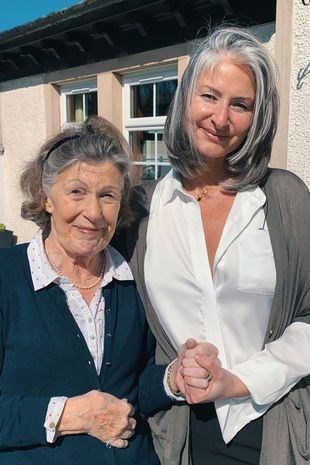 Clare met Petra again in 2019 during a TV documentary. Photo: courtesy of the BBC.