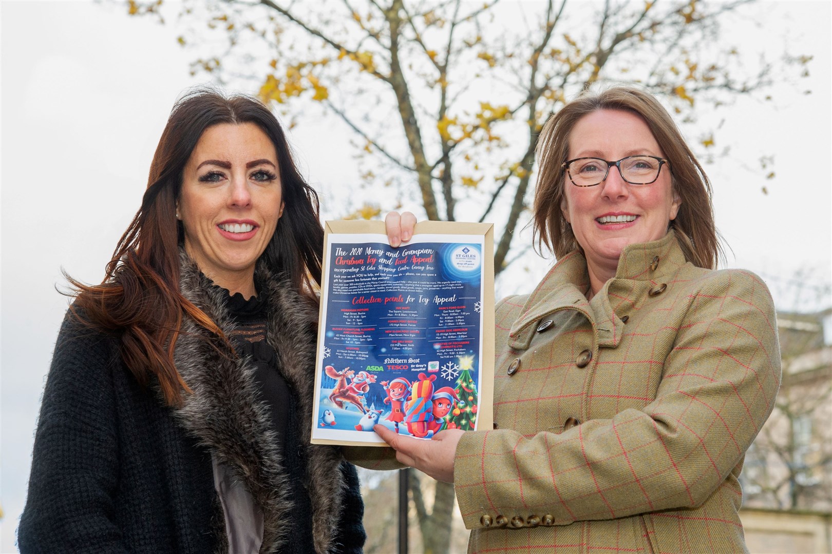 Cheryl Burchell and Nicola McCart from the Moray and Grampian Christmas Toy and Food Appeal. Picture: Daniel Forsyth