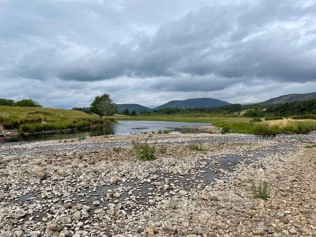 The River Spey saw record low levels of water in 2023.