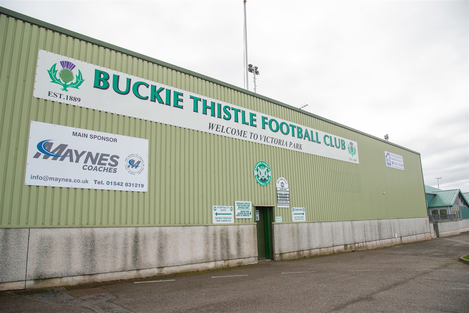 Victoria Park, home of Buckie Thistle, will see football action again soon.
