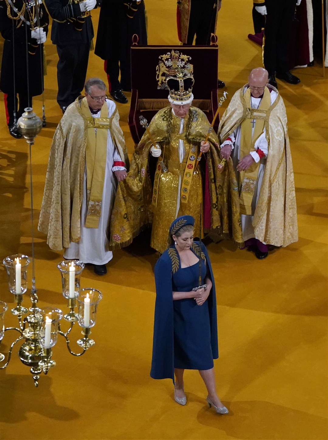 Lord President of the Council Penny Mordaunt during the coronation ceremony (Andrew Matthews/PA)