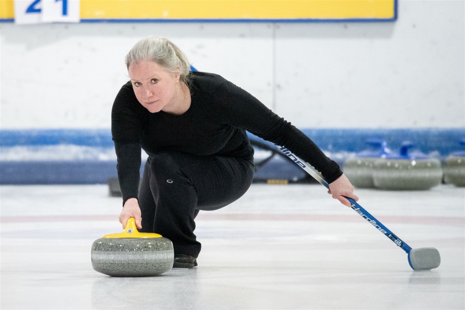 Kirsty McWilliam.14th annual Moray International Bonspiel - held at Moray Leisure Centre. Picture: Daniel Forsyth.