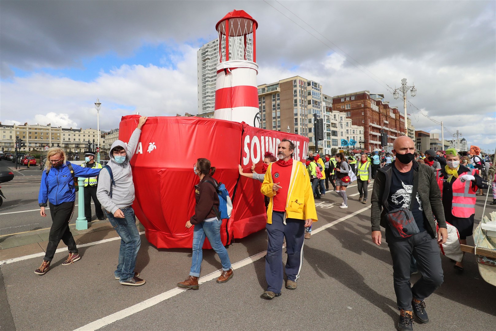 The plan to march from the seafront to London (Gareth Fuller/PA)