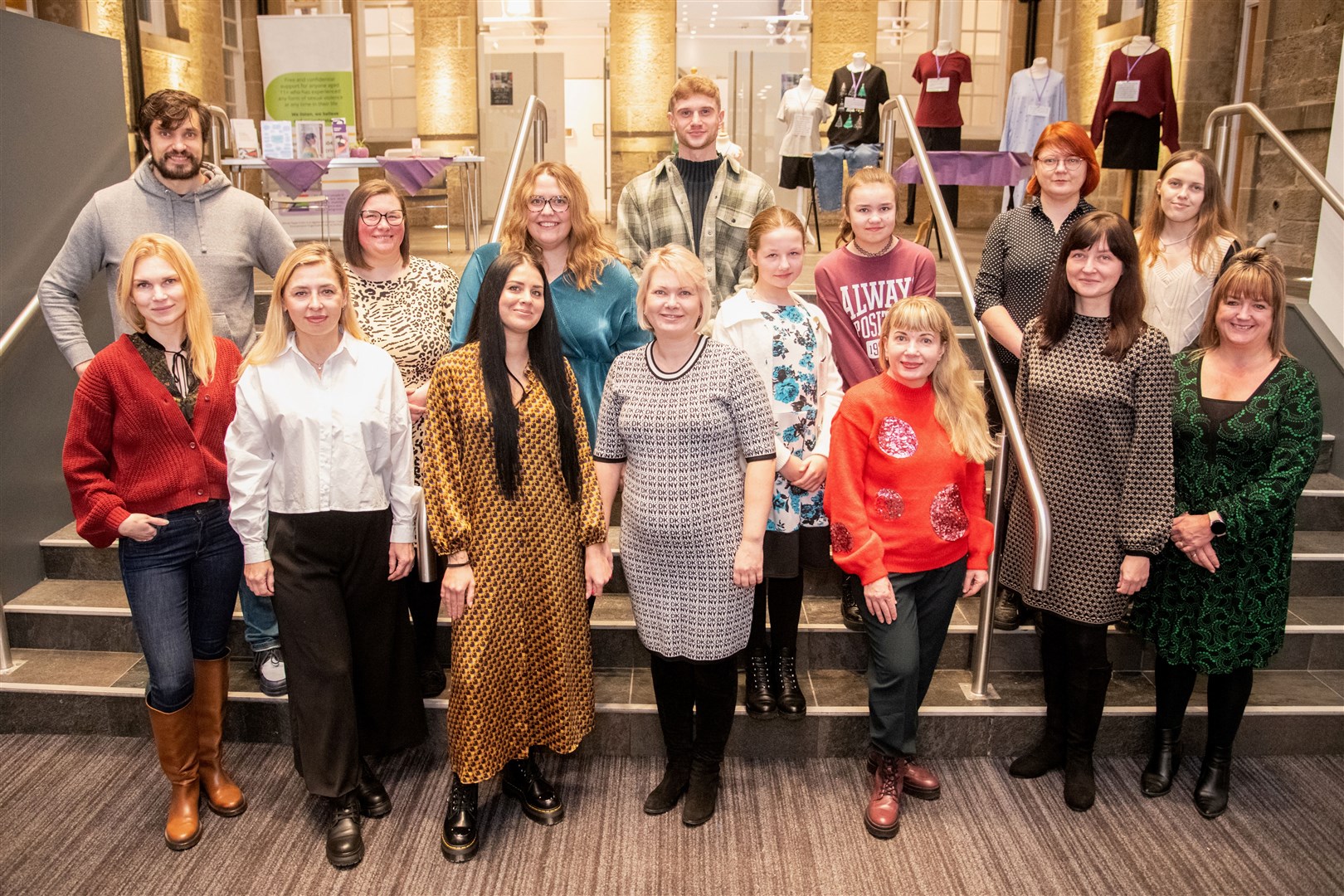 The employability team at UHI Moray received funding from the Scottish Refugee Council to deliver a project aimed at supporting displaced refugees from Ukraine to integrate into their new lives here in Moray. ..Picture: Daniel Forsyth..