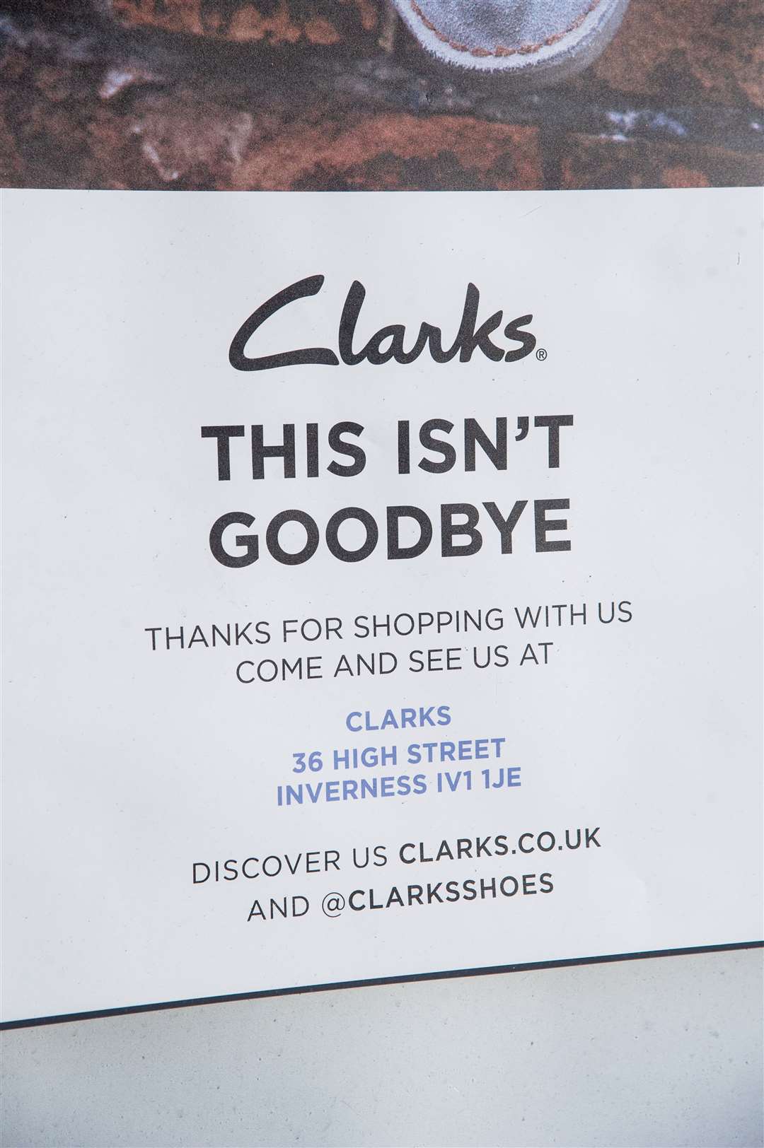 Elgin High Street store Clarks has closed its doors for the final time, resulting in nine redundancies. Picture: Daniel Forsyth.