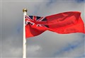 Red Ensign flag raised by Moray Council