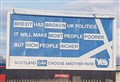 One billboard outside Elgin, Moray