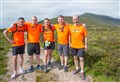 Ben Rinnes charity walkers battle the elements