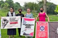 LGBT+ Afghans call on UK to save them from Taliban violence in Pakistan protest
