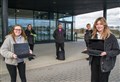 Asda donates laptops to Elgin High School