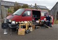 Retired Burghead couple's VW van becomes pop-up charity shop