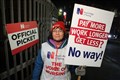 Health workers take to the picket lines in Northern Ireland