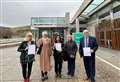 Save Our Surgeries campaigners from Hopeman and Burghead deliver petition to Scottish Parliament