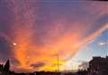 Spectacular sunset over Elgin