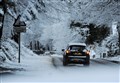 Wintry weather causes difficult driving conditions in Moray