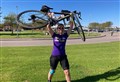 Moray woman's mammoth cycle raises £1500 for charity