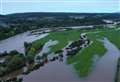 DRONE FOOTAGE: River Spey flooding after weekend of heavy rain