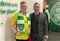 Buckie Thistle super-fan Daniel Strong meets Celtic manager Brendan Rodgers