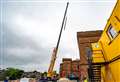Crane makes first appearance at Inverness Castle as visitor experience takes shape