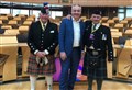 First Minister of Scotland Nicola Sturgeon meets Elgin Boys Club legend Mike Christie