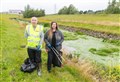 Councillors Marc Macrae and Amber Dunbar's litter pick effort