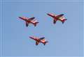 Red Arrows flying over Moray today and Tuesday