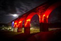 Moray buildings glow red for Remembrance