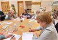 Over 55s enjoy mindful drawing at Duffus Village Hall