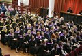UHI Moray's class of 2022 graduate at Elgin Town Hall