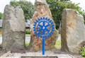 Moray town has a stunning blue roundel as thanks for community efforts