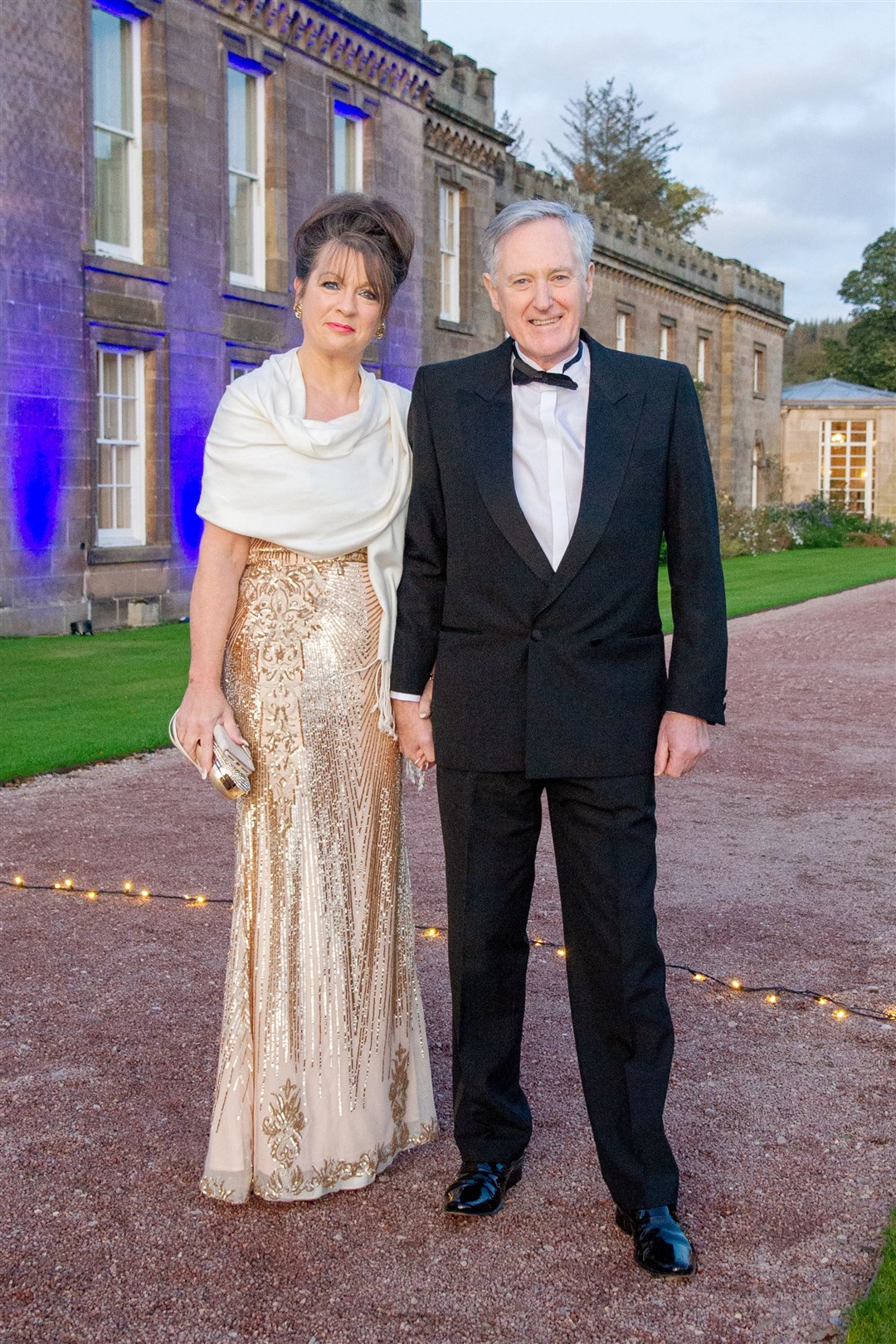 Joan Cowe pictured with her husband John at last year's Moray Chamber of Commerce awards evening, which was held at Gordon Castle.