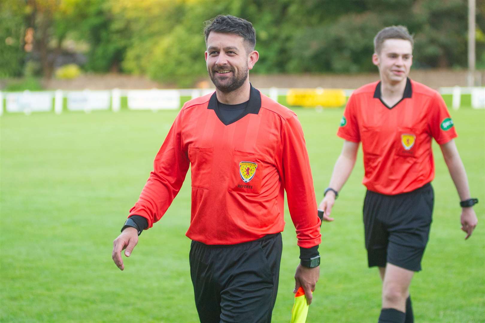 Kevin Buchanan can be found on the line or as man in the middle at Highland League and junior games across the region. Picture: Daniel Forsyth.