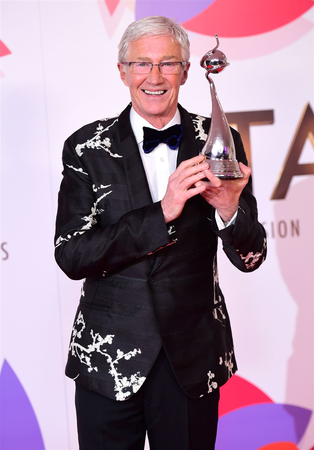 Paul O’Grady with the award for best Factual Entertainment in the Press Room at the National Television Awards 2019 held at the O2 Arena, London (PA)
