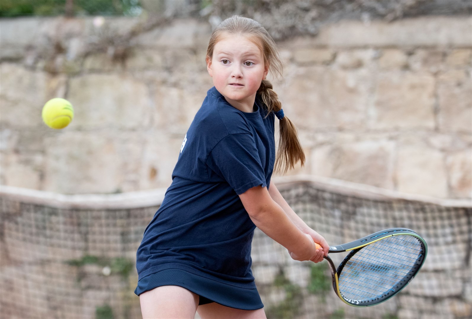 Calleigh McConnell was in great form in the Highlands tennis league. Picture: Daniel Forsyth