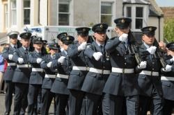 RAF Kinloss personnel take part in the freedom march