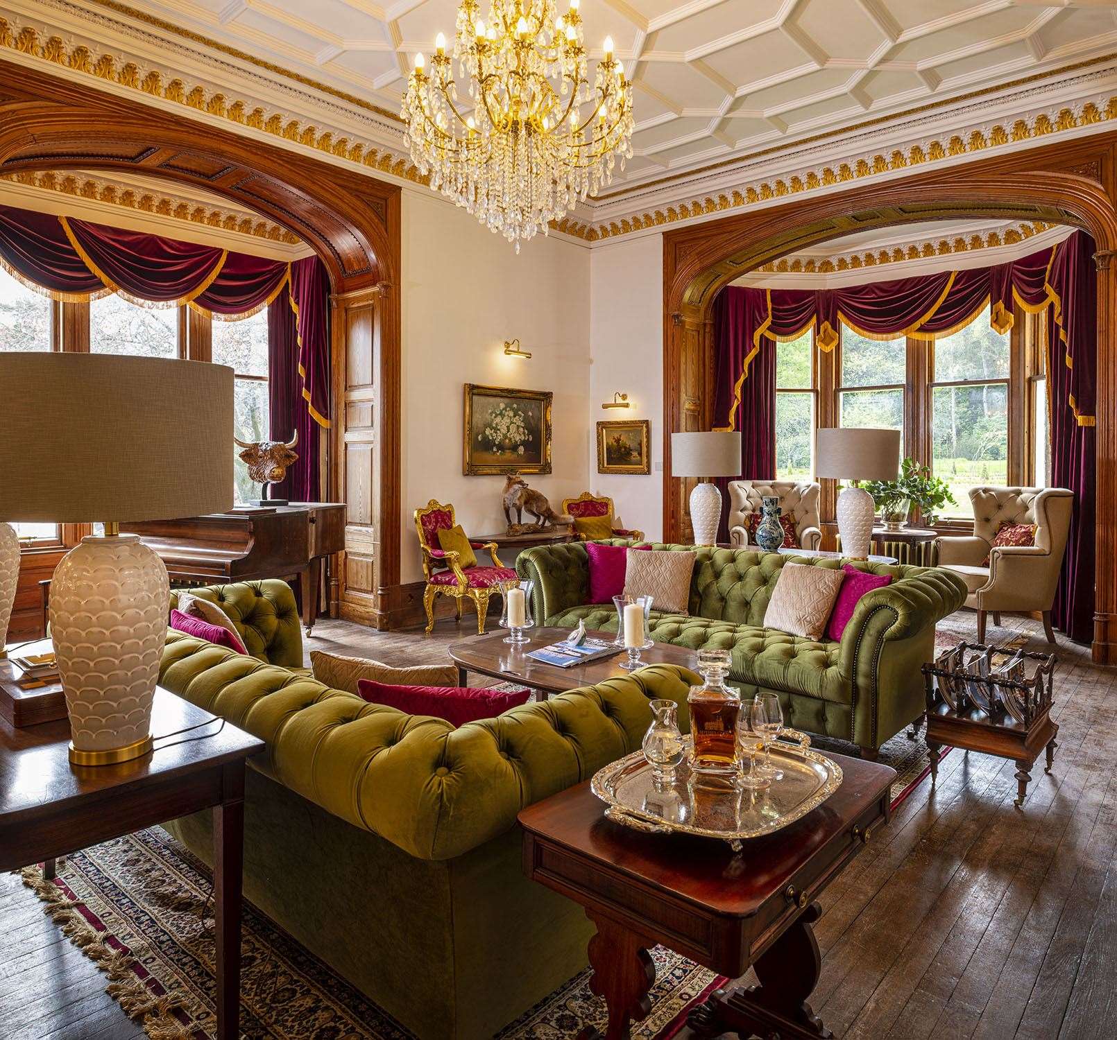 The interior of Rothes Glen has been revamped throughout and finished with original furnishings.