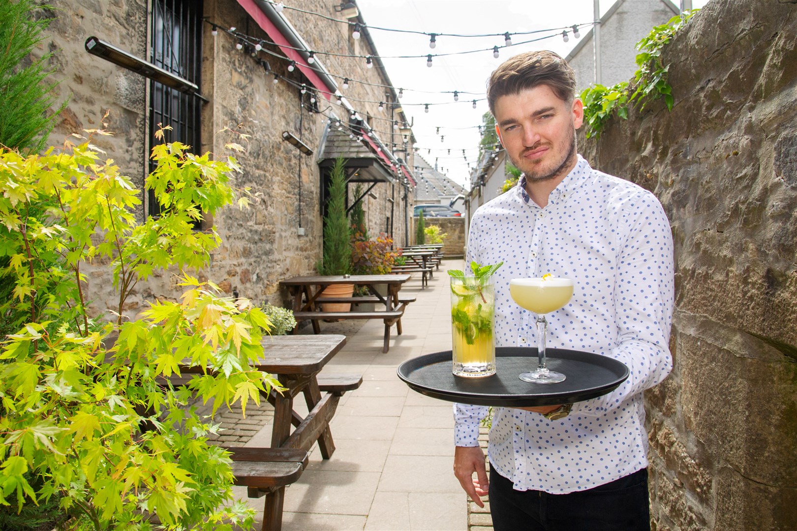 General Manager Callum Hart...After closing at the start of the coronavirus pandemic, The Drouthy Cobbler has reopening under new management after an eight week refurbishment...Picture: Daniel Forsyth..