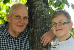 Thomson Fiske with grandson Scott
