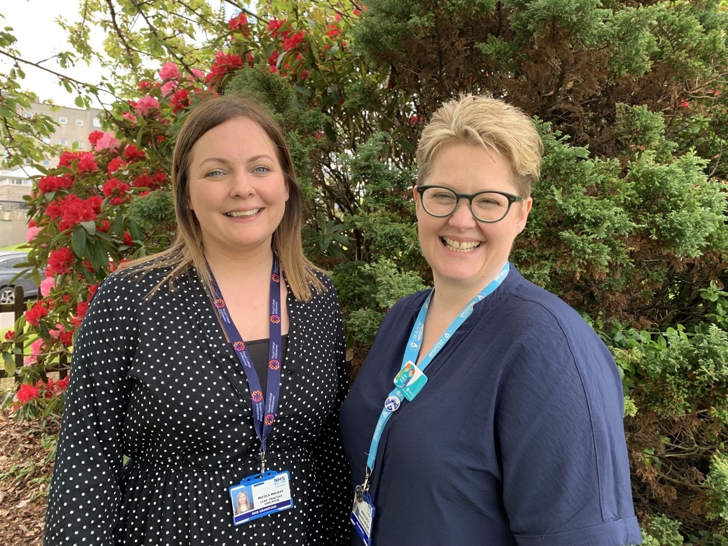 NHS Grampian's two new consultant midwives, Nicola Mackay (left) and Amanda Gotch.
