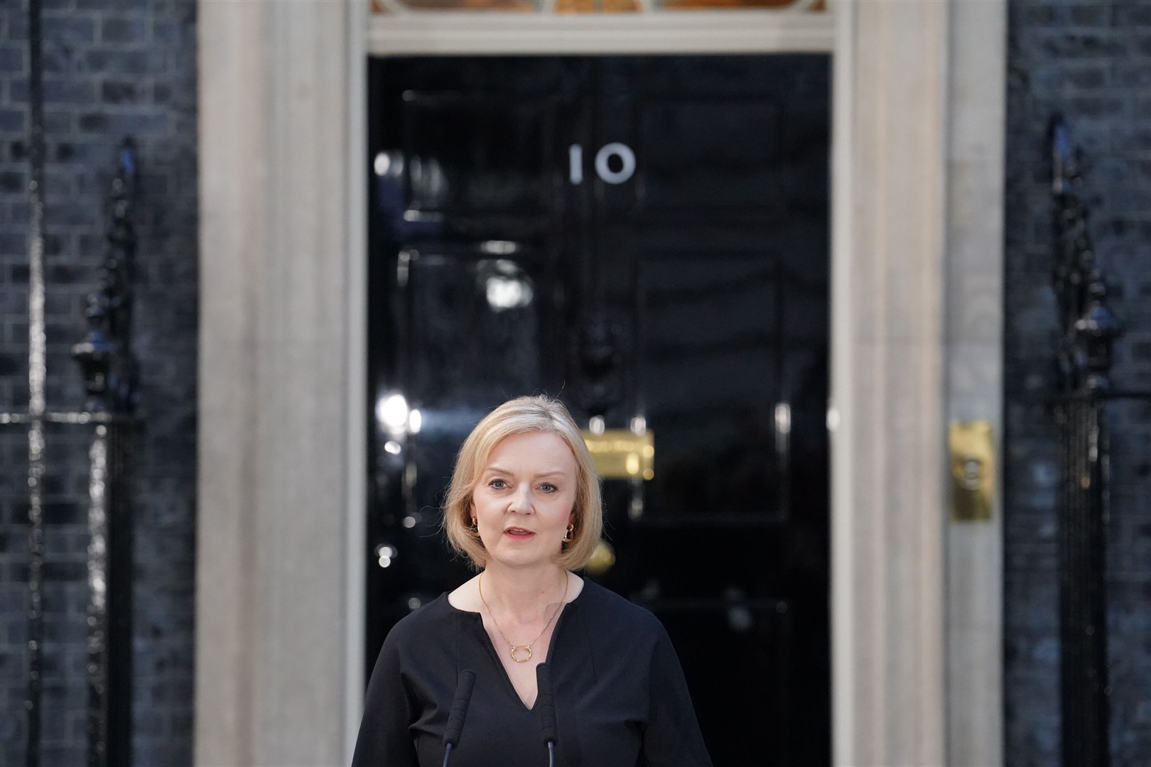 Prime Minister Liz Truss outside 10 Downing Street, London. PA Media