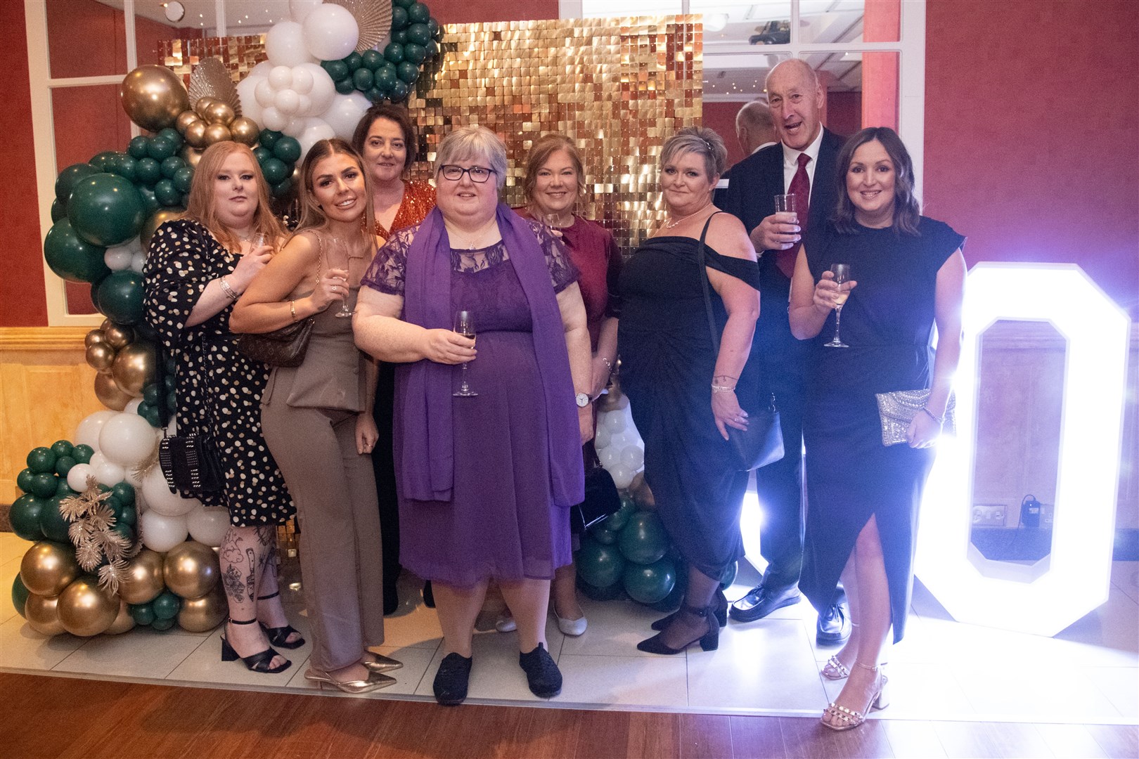 Glenisla Care Home staff in Keith enjoy a night out at Elgin's Mansefield Hotel.